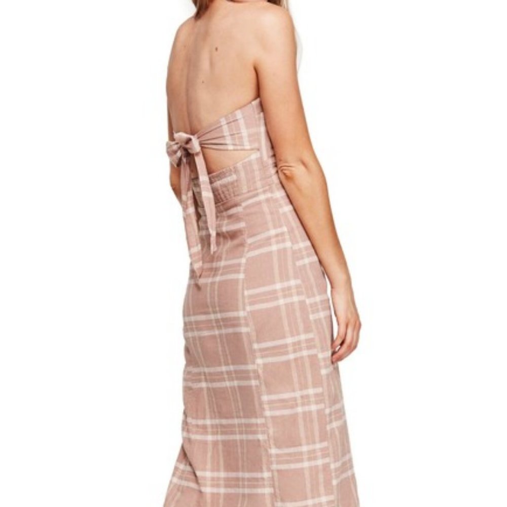 NWT Free People Life Like This Strapless Dress Cotton - Picture 6 of 8